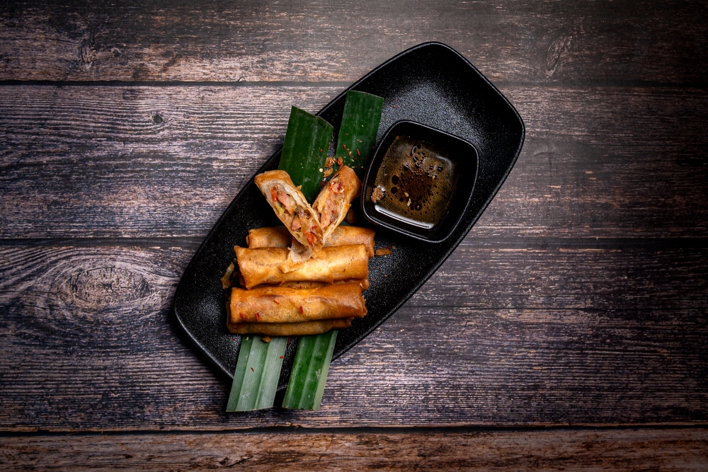 Duck spring rolls